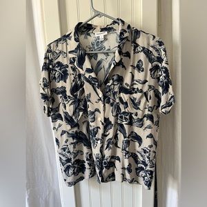 Frank & Oak size medium floral blouse
